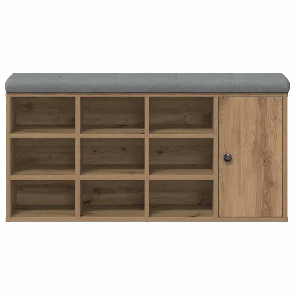 Πάγκος παπουτσιών  Artisan Oak 102x32x50 cm Κατασκευασμένο ξύλο - Pakobazaar
