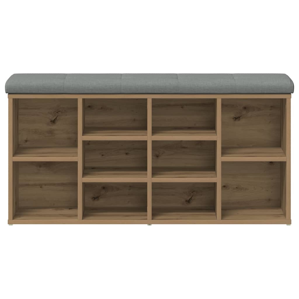 Πάγκος παπουτσιών  Artisan Oak 102x32x50 cm Κατασκευασμένο ξύλο - Pakobazaar