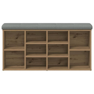 Πάγκος παπουτσιών  Artisan Oak 102x32x50 cm Κατασκευασμένο ξύλο - Pakobazaar
