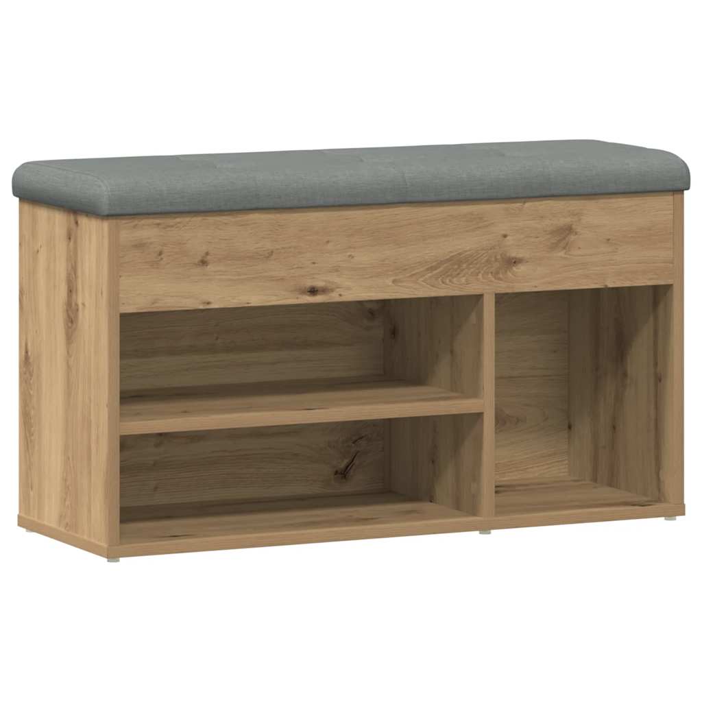 Πάγκος παπουτσιών  Artisan Oak 82x32x45,5 cm Κατασκευασμένο ξύλο - Pakobazaar