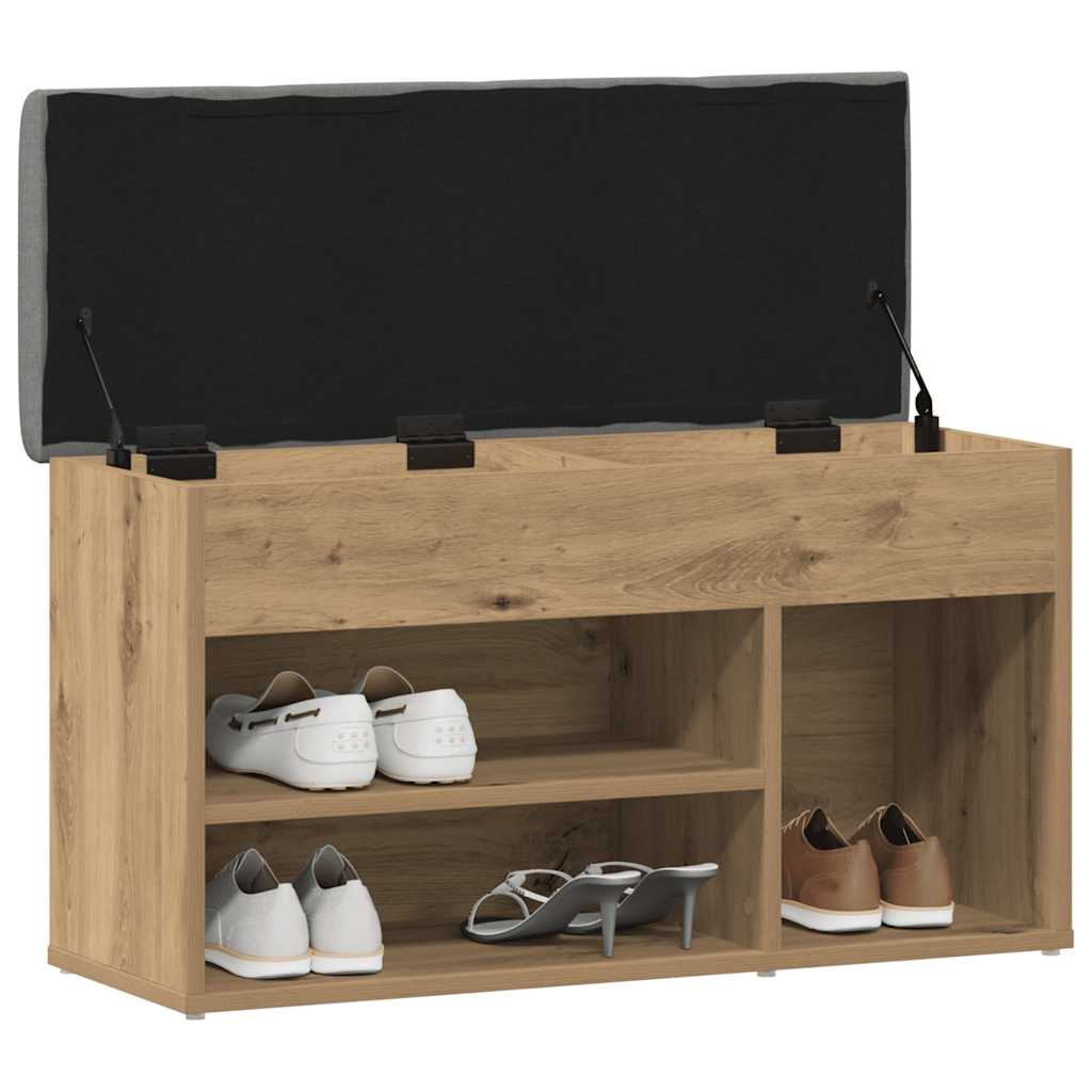 Πάγκος παπουτσιών  Artisan Oak 82x32x45,5 cm Κατασκευασμένο ξύλο - Pakobazaar