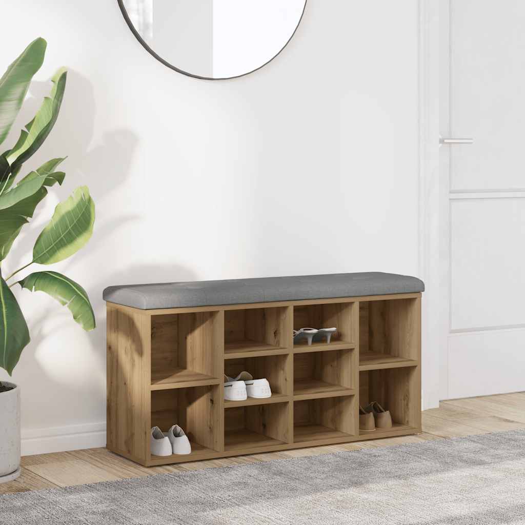 Πάγκος παπουτσιών  Artisan Oak 82x32x45,5 cm Κατασκευασμένο ξύλο - Pakobazaar