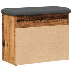 Πάγκος παπουτσιών  Παλιό ξύλο 62x32x50 cm Κατασκευασμένο ξύλο - Pakobazaar
