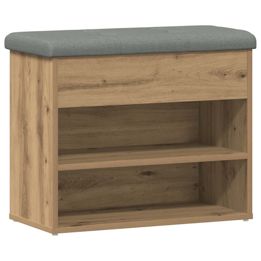 Πάγκος παπουτσιών  Artisan Oak 62x32x50 cm Κατασκευασμένο ξύλο - Pakobazaar