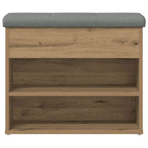 Πάγκος παπουτσιών  Artisan Oak 62x32x50 cm Κατασκευασμένο ξύλο - Pakobazaar