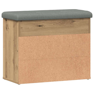 Πάγκος παπουτσιών  Artisan Oak 62x32x50 cm Κατασκευασμένο ξύλο - Pakobazaar