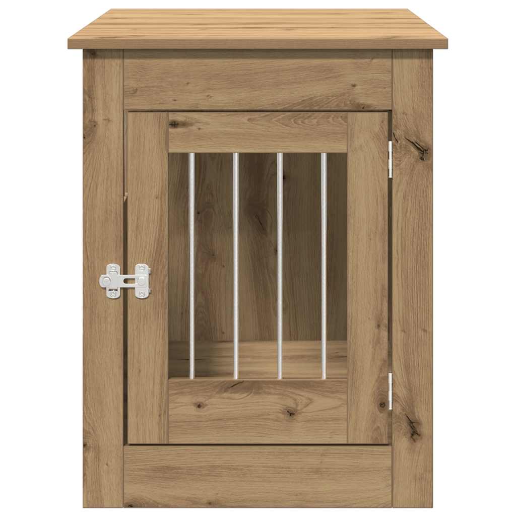 Έπιπλα κλουβιού σκύλου Artisan Oak Κατασκευασμένο ξύλο - Pakobazaar