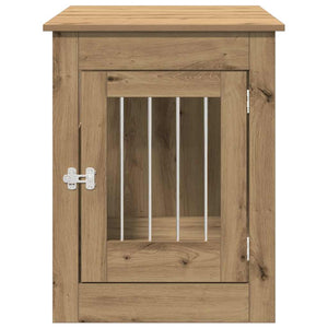 Έπιπλα κλουβιού σκύλου Artisan Oak Κατασκευασμένο ξύλο - Pakobazaar