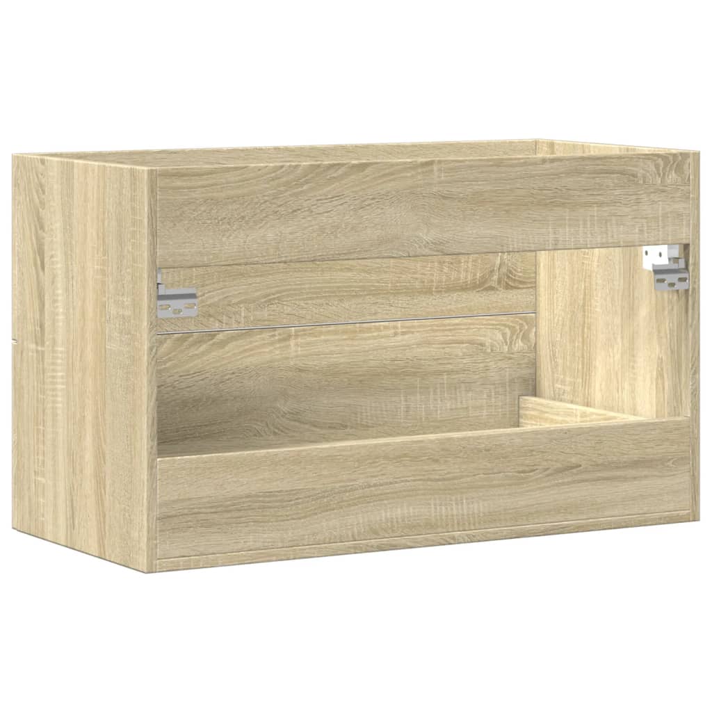 Ντουλάπι Νιπτήρα Όψη Παλαιού Ξύλου 80x38,5x48 εκ. Επεξ. Ξύλο
