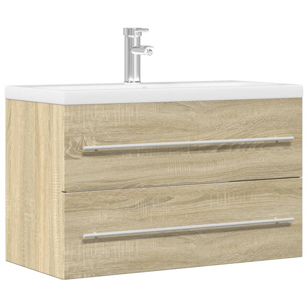 Ντουλάπι Νιπτήρα Όψη Παλαιού Ξύλου 80x38,5x48 εκ. Επεξ. Ξύλο