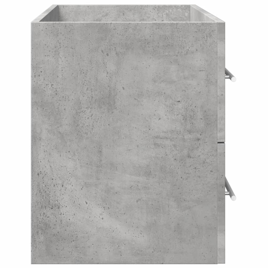 Ντουλάπι Νιπτήρα Γκρι σκυροδέματος 80x38,5x48εκ Επεξεργασμένο Ξύλο - Pakobazaar