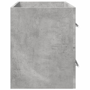 Ντουλάπι Νιπτήρα Γκρι σκυροδέματος 80x38,5x48εκ Επεξεργασμένο Ξύλο - Pakobazaar