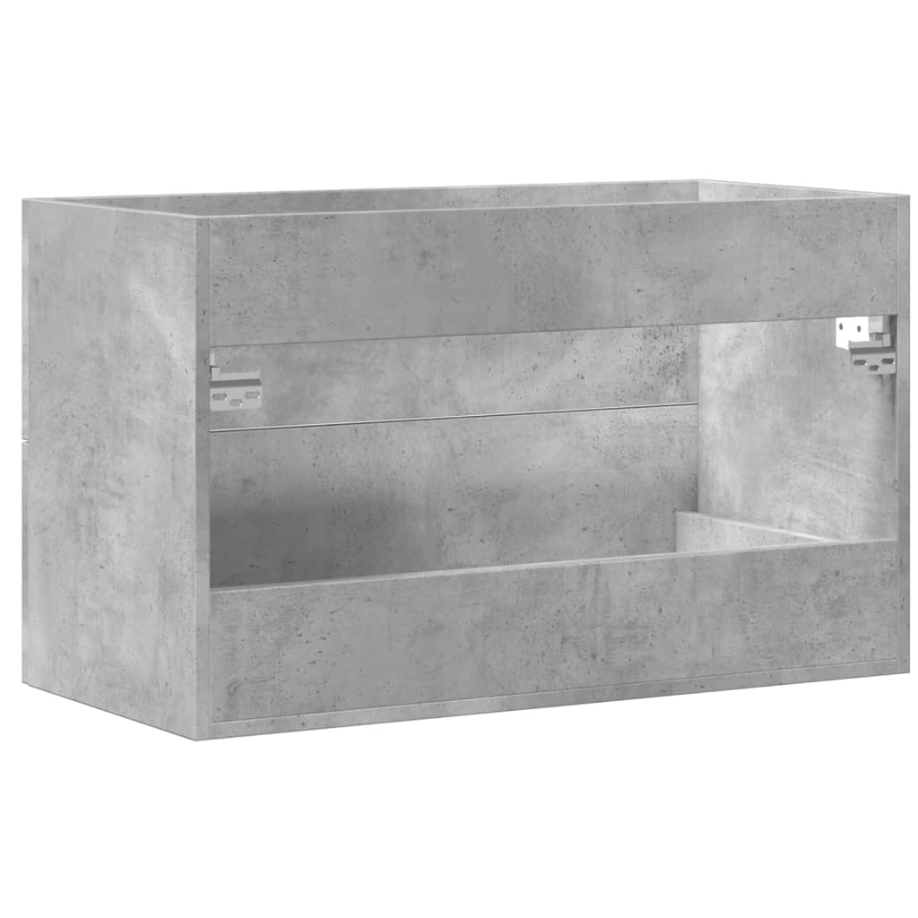 Ντουλάπι Νιπτήρα Γκρι σκυροδέματος 80x38,5x48εκ Επεξεργασμένο Ξύλο - Pakobazaar