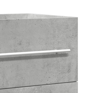 Ντουλάπι Νιπτήρα Γκρι σκυροδέματος 80x38,5x48εκ Επεξεργασμένο Ξύλο - Pakobazaar