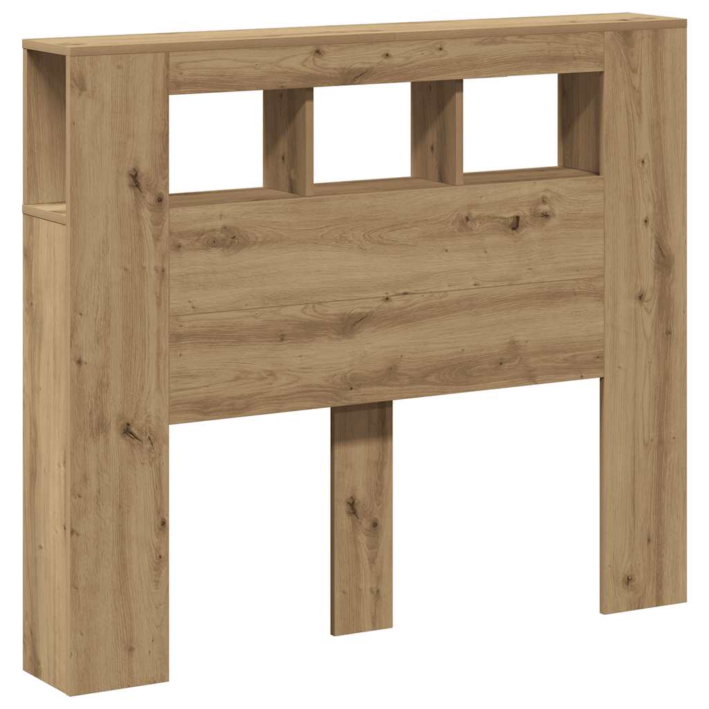 LED κεφαλάρι Artisan Oak 120x18,5x103,5 cm Κατασκευασμένο ξύλο - Pakobazaar