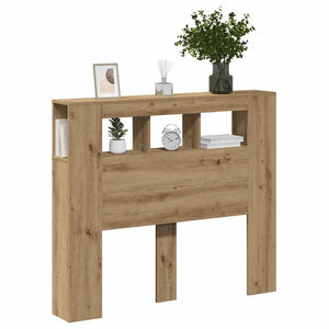 LED κεφαλάρι Artisan Oak 120x18,5x103,5 cm Κατασκευασμένο ξύλο - Pakobazaar