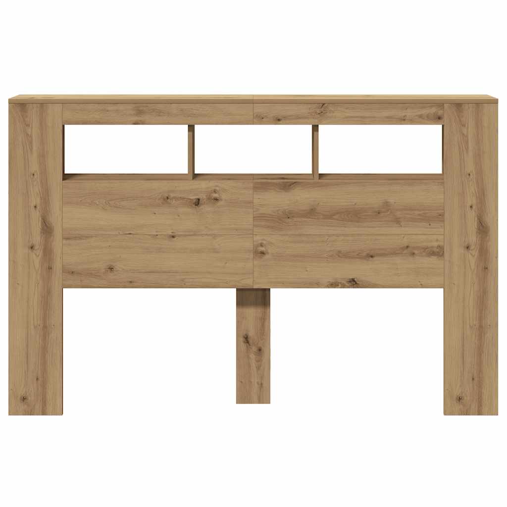 LED κεφαλάρι Artisan Oak 160x18,5x103,5 cm Κατασκευασμένο ξύλο - Pakobazaar