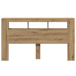 LED κεφαλάρι Artisan Oak 180x18,5x103,5 cm Κατασκευασμένο ξύλο - Pakobazaar