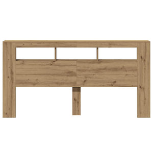 LED κεφαλάρι Artisan Oak 200x18,5x103,5 cm Κατασκευασμένο ξύλο - Pakobazaar
