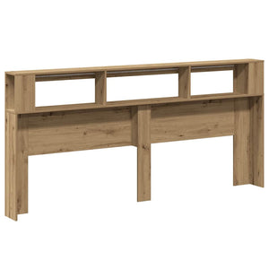 LED κεφαλάρι Artisan Oak 220x18,5x103,5 cm Κατασκευασμένο ξύλο - Pakobazaar