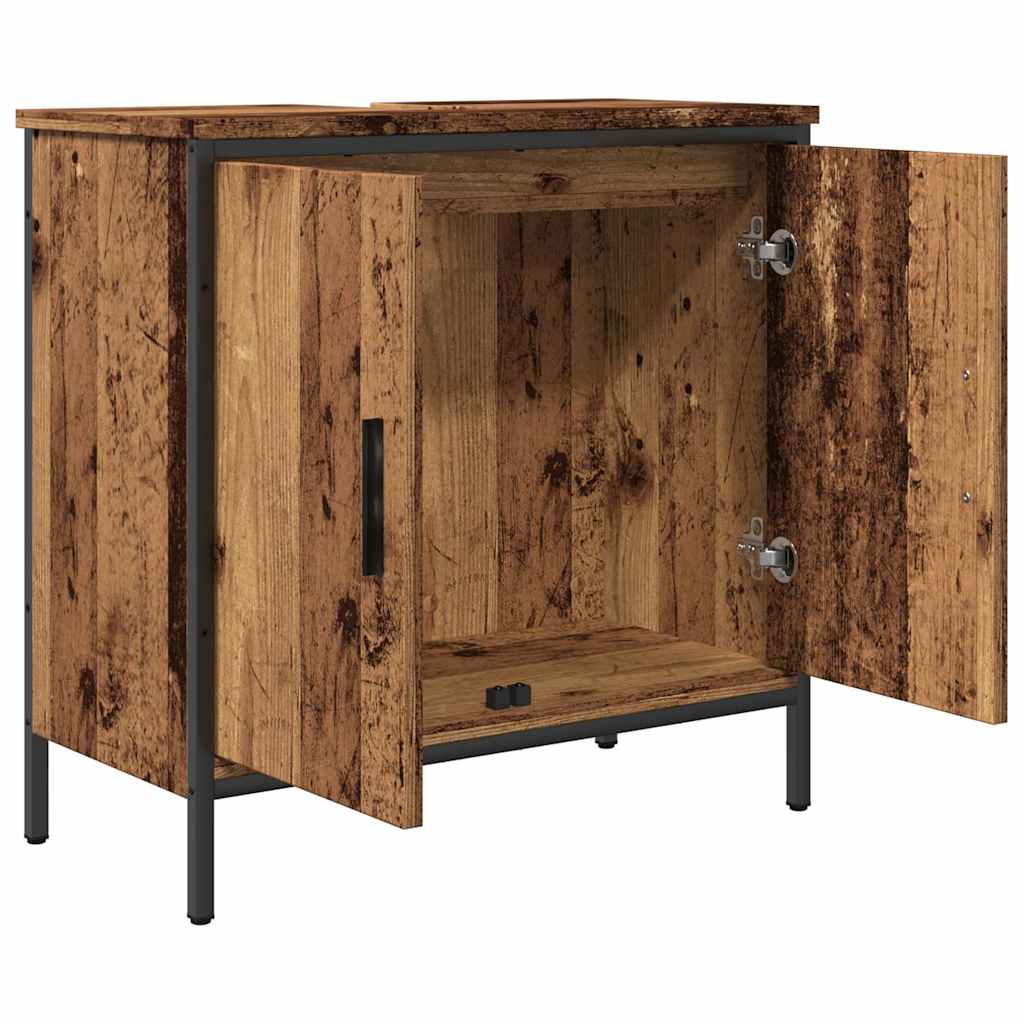 Ντουλάπι νιπτήρα Παλιό ξύλο 60x30x60 cm Κατασκευασμένο ξύλο - Pakobazaar
