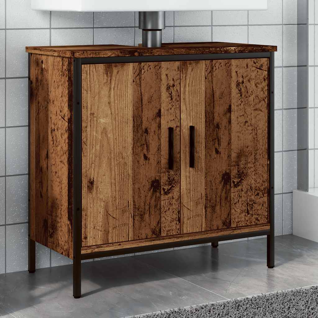 Ντουλάπι νιπτήρα Παλιό ξύλο 60x30x60 cm Κατασκευασμένο ξύλο - Pakobazaar