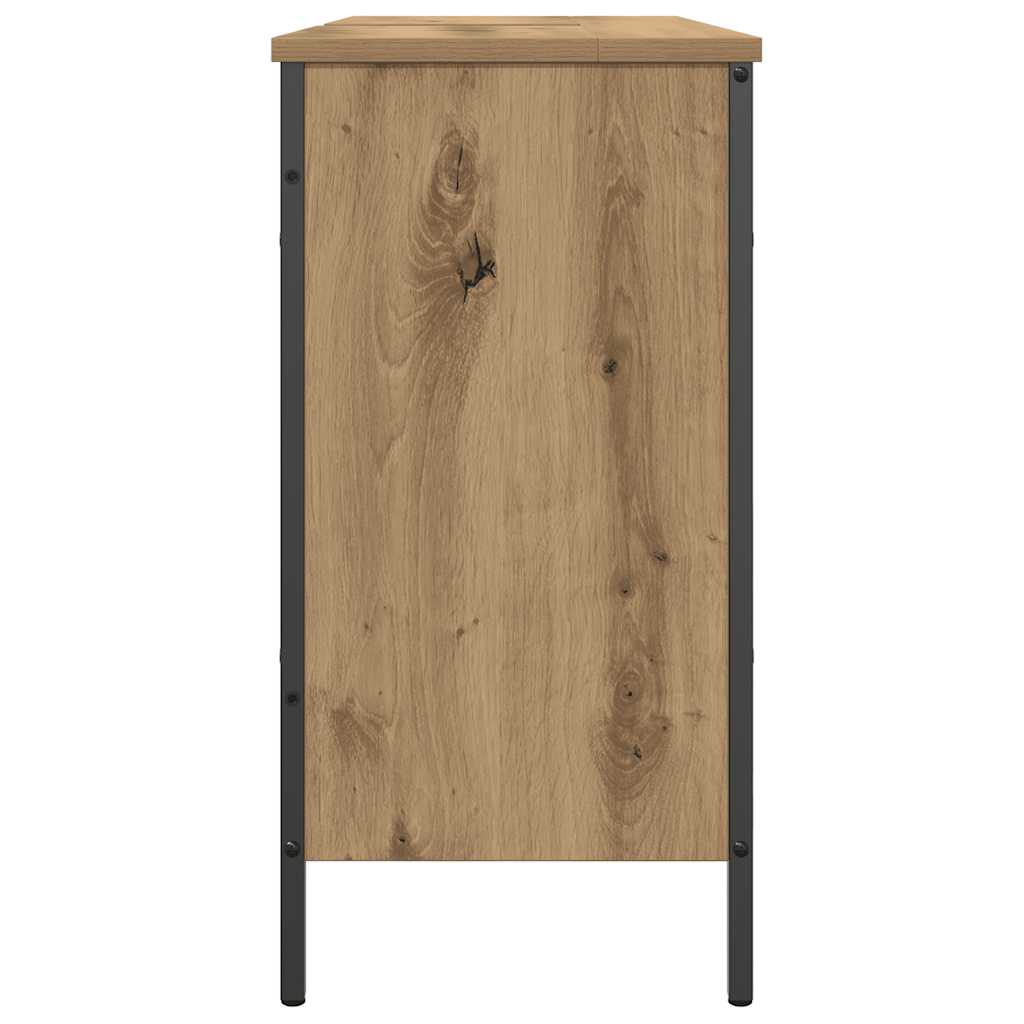 Ντουλάπι Νιπτήρα Αρτισιανή Δρυς 80x30x60 εκ. Επεξ. Ξύλο