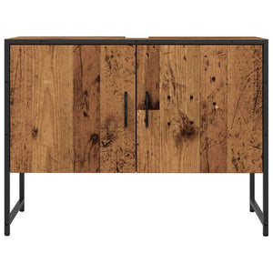Ντουλάπι νιπτήρα μπάνιου Παλιό ξύλο 80x33x60 cm - Pakobazaar