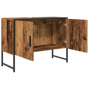 Ντουλάπι νιπτήρα μπάνιου Παλιό ξύλο 80x33x60 cm - Pakobazaar