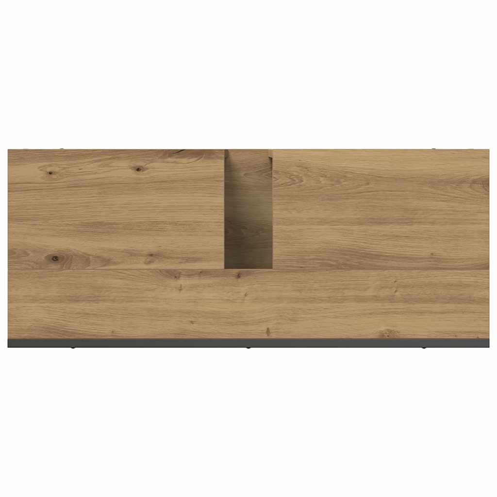 Ντουλάπι νιπτήρα μπάνιου Δρυς τεχνίτης 80x33x60 cm