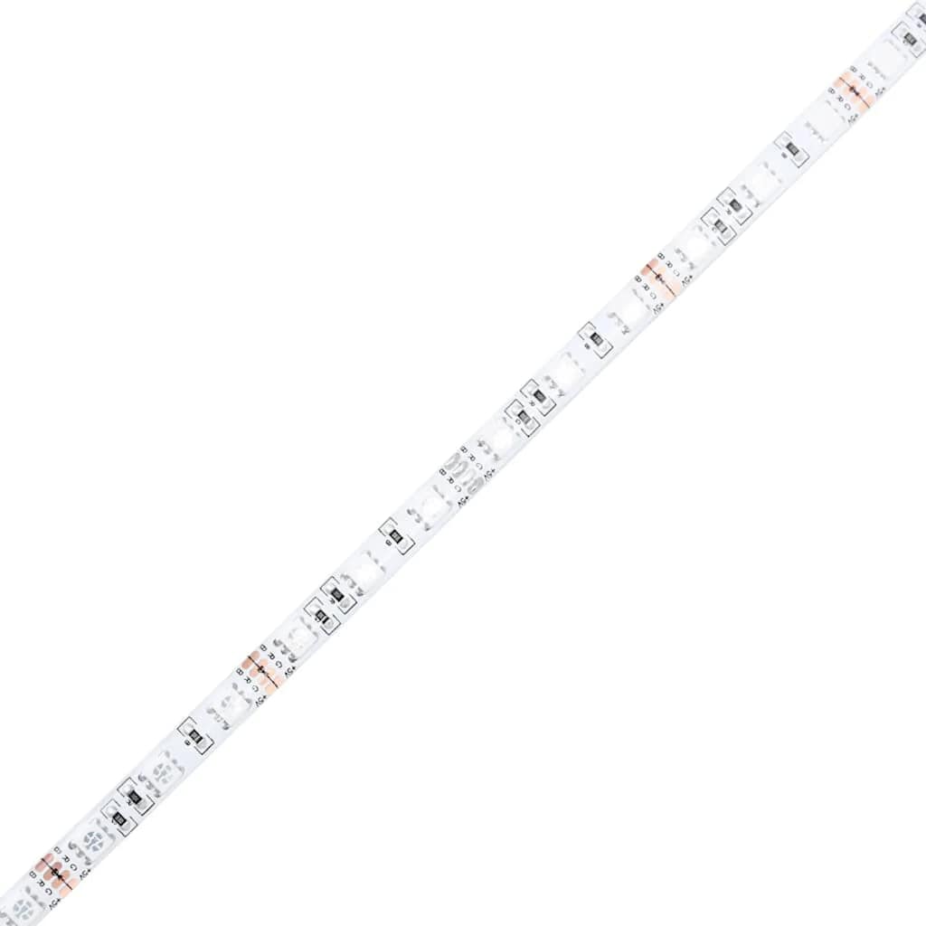 Τραπεζάκι Σαλονιού με LED Αρτισιανή Δρυς 50 x 50 x 40 εκ. - Pakobazaar