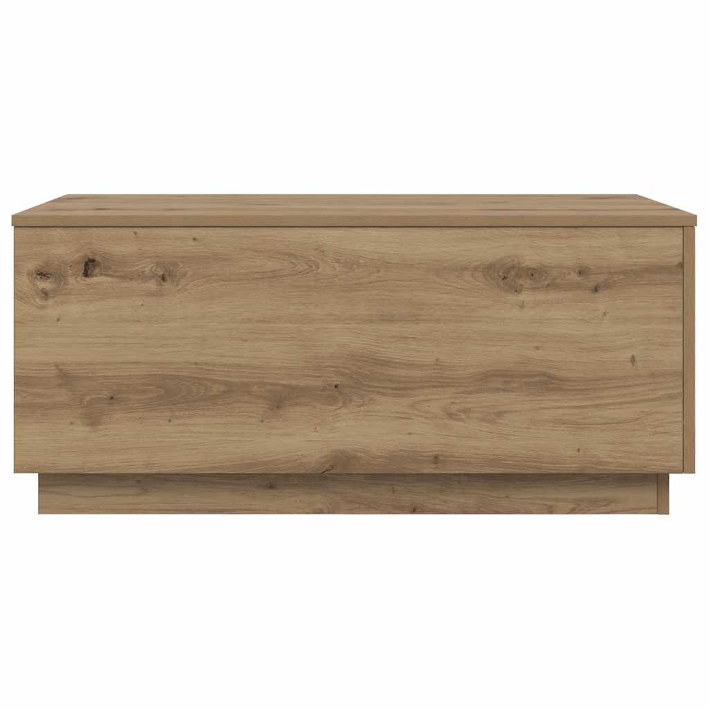 Τραπεζάκι Σαλονιού με LED Αρτισιανή Δρυς 90 x 50 x 40 εκ. - Pakobazaar