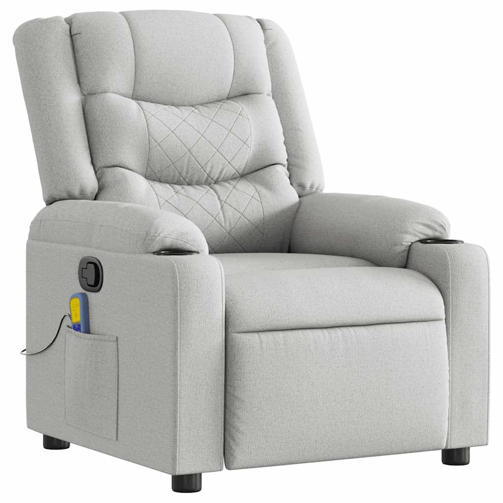 καρέκλα ανάκλισης μασάζ Cloud Grey Fabric