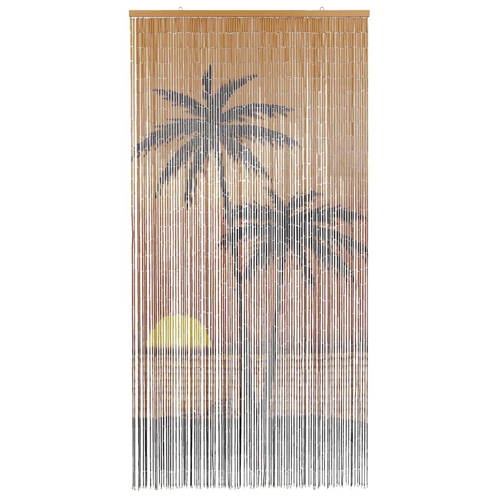 Έντομο κουρτίνα πόρτας Palm Tree Print 90x220 cm Μπαμπού