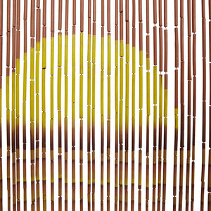Έντομο κουρτίνα πόρτας Palm Tree Print 100x220 cm Μπαμπού