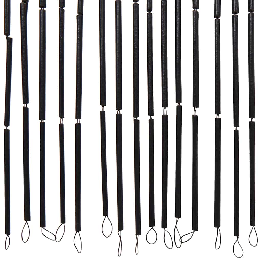 Έντομο κουρτίνα πόρτας Σκούρο γκρι 90x220 cm Μπαμπού