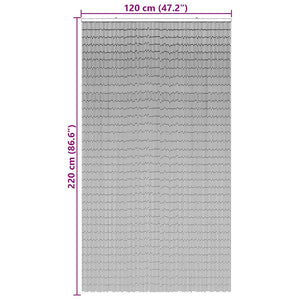 Έντομο κουρτίνα πόρτας Σκούρο γκρι 120x220 cm Μπαμπού