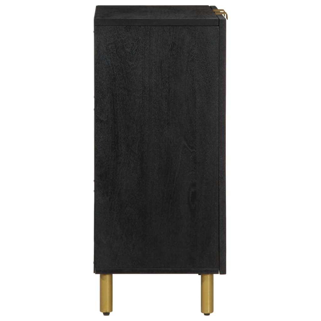 Μπουφές Μαύρος 60x33x75 εκ. από Επεξεργασμένο Ξύλο
