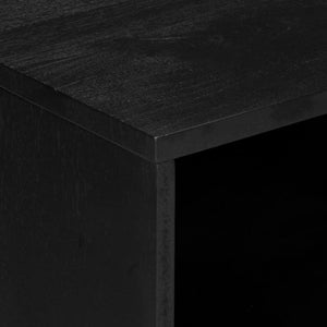 Κομοδίνο Μαύρο 50x33x62 εκ. από Επεξεργασμένο Ξύλο - Pakobazaar