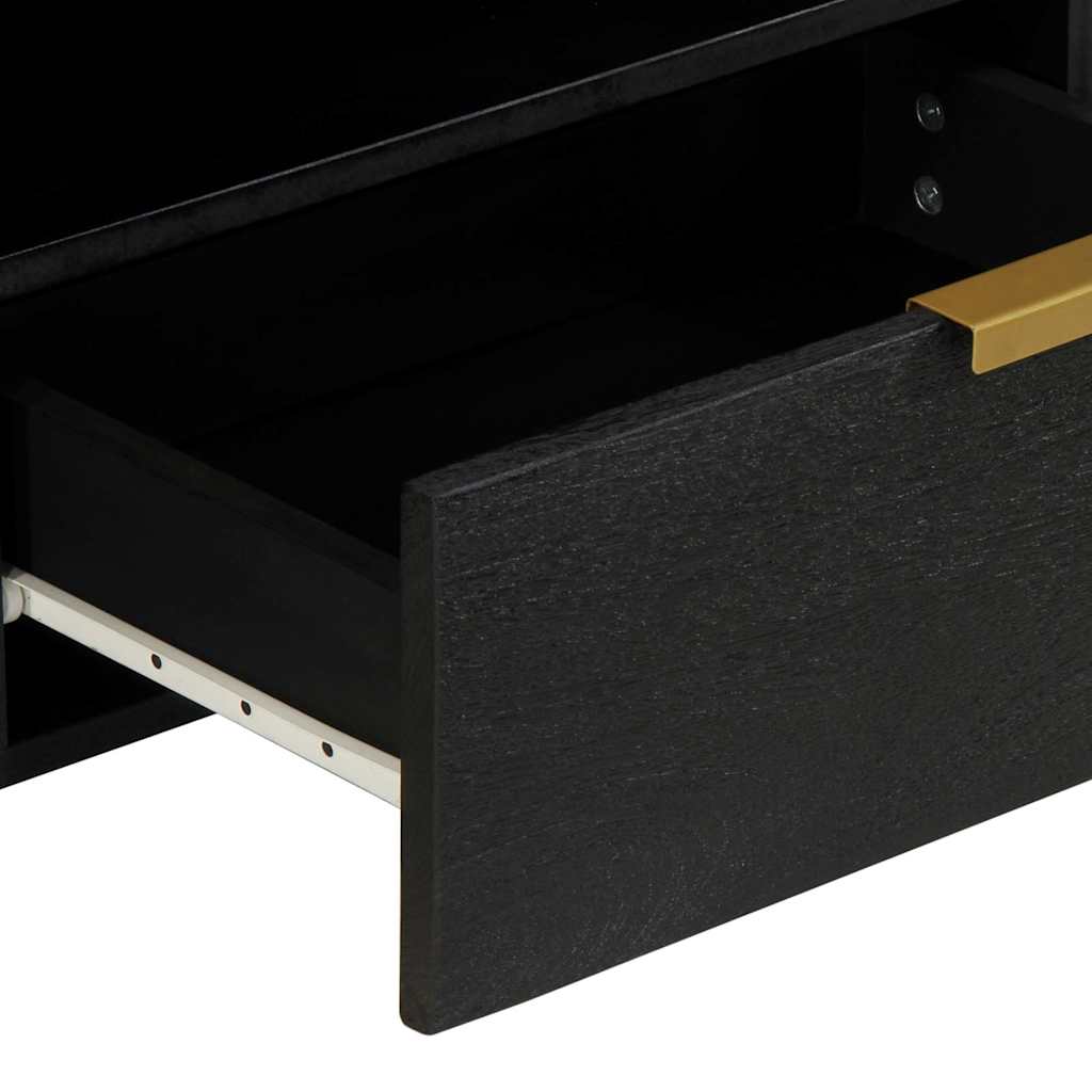 Έπιπλο Τηλεόρασης Μαύρο 80 x 33 x 46 εκ. από Επεξεργασμένο Ξύλο