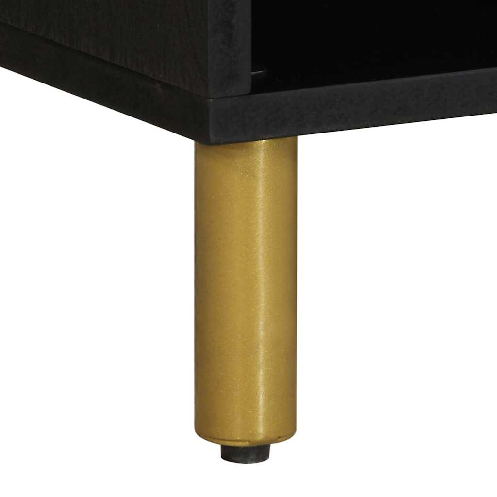 Έπιπλο Τηλεόρασης Μαύρο 80 x 33 x 46 εκ. από Επεξεργασμένο Ξύλο