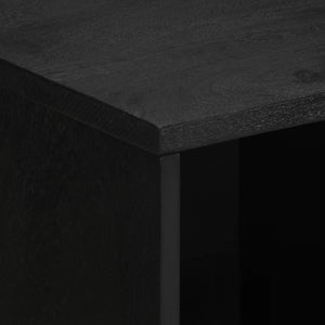 Συρταριέρα Μαύρη 80x33x75 εκ. από Επεξεργασμένο Ξύλο