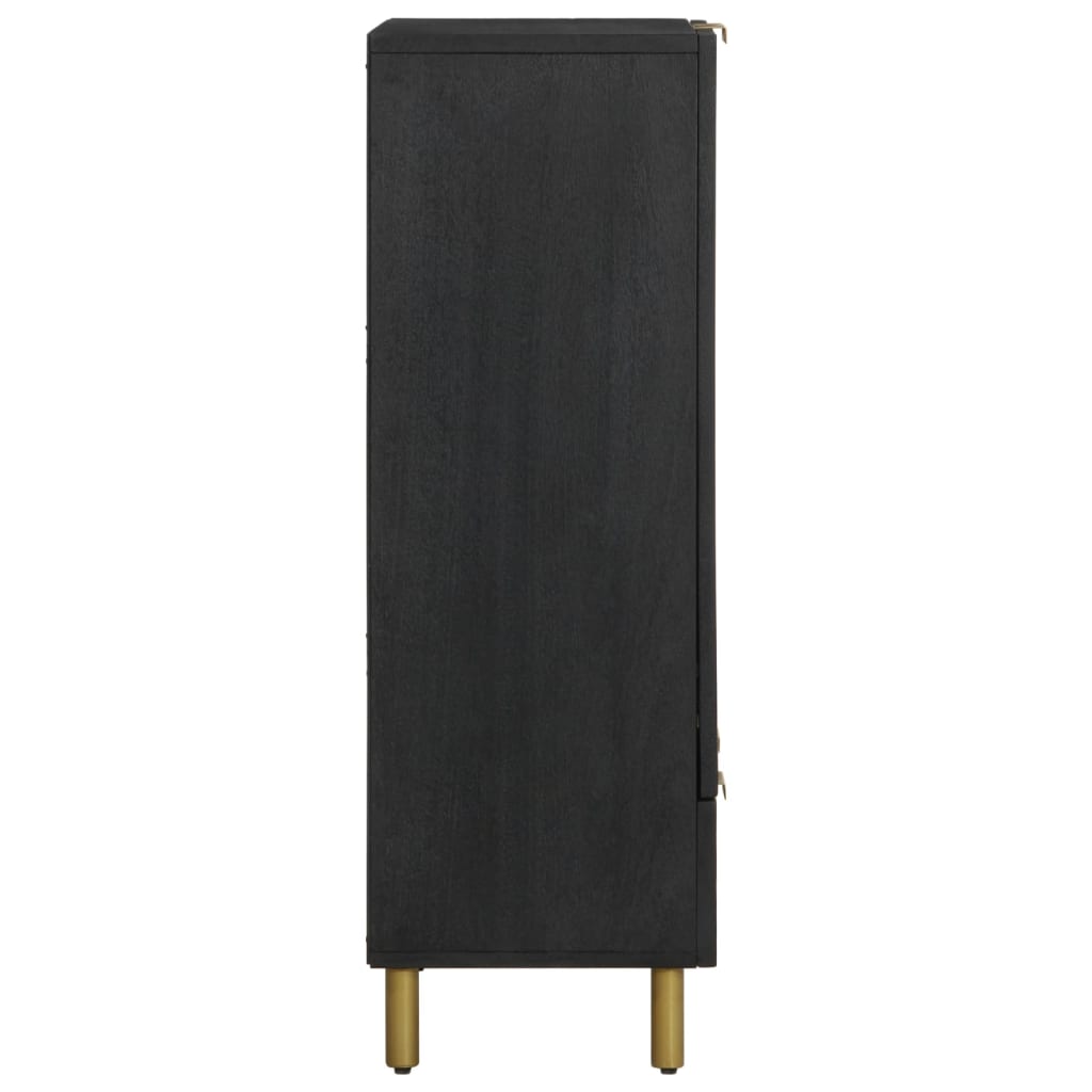 Ντουλάπι Μαύρο 60 x 33 x 110 εκ. από Επεξεργασμένο Ξύλο - Pakobazaar