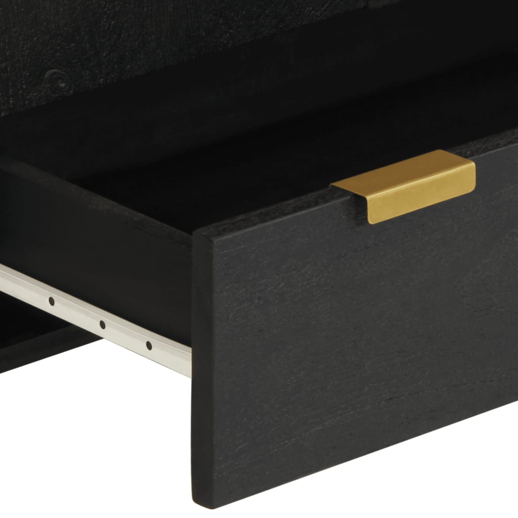 Ντουλάπι Μαύρο 60 x 33 x 110 εκ. από Επεξεργασμένο Ξύλο - Pakobazaar