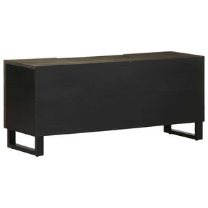 Έπιπλο Τηλεόρασης Μαύρο 105 x 33 x 46 εκ. από Μασίφ Ξύλο Μάνγκο