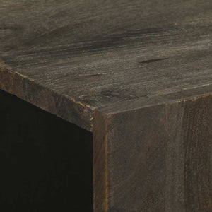 Μπουφές Μαύρο 60x33x75 cm Μασίφ Ξύλο Μάνγκο