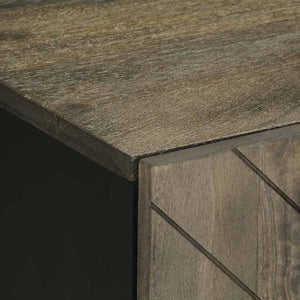 Έπιπλο Τηλεόρασης Μαύρο 105 x 33 x 46 εκ. από Μασίφ Ξύλο Μάνγκο