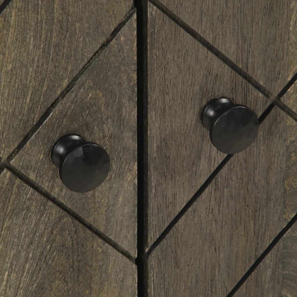 νιπτήρας ντουλάπι μαύρο 62x33x58 cm μασίφ ξύλο Μάνγκο