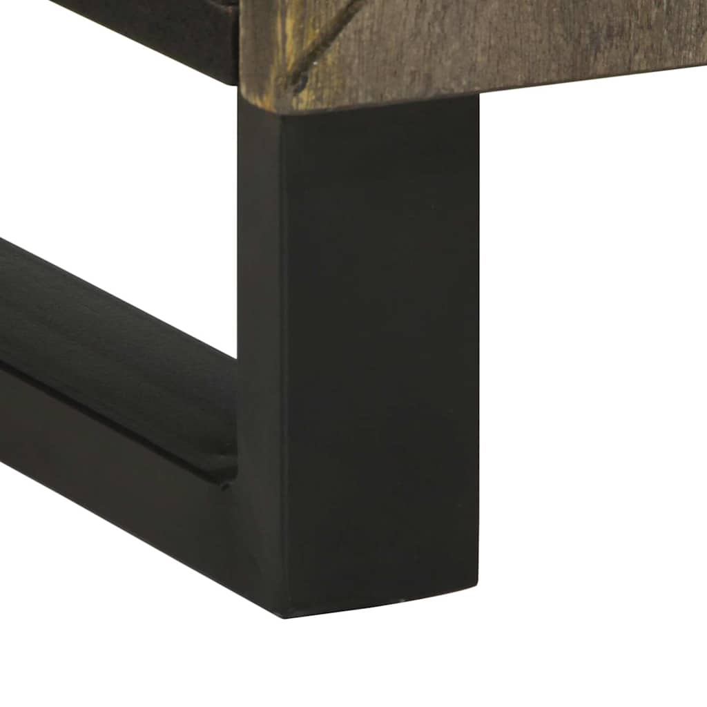 νιπτήρας ντουλάπι μαύρο 62x33x58 cm μασίφ ξύλο Μάνγκο