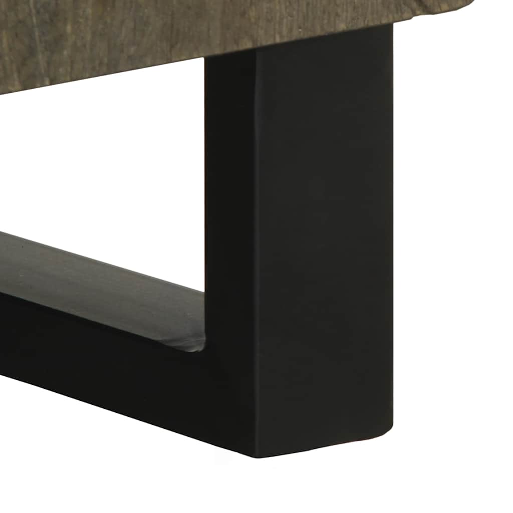 Μπουφές Μαύρο 60x33x75 cm Μασίφ Ξύλο Μάνγκο